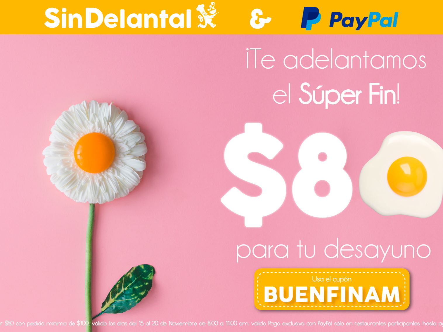 Aprovecha El Buen Fin de SinDelantal y disfruta los mejores platillos en la comodidad de tu casa