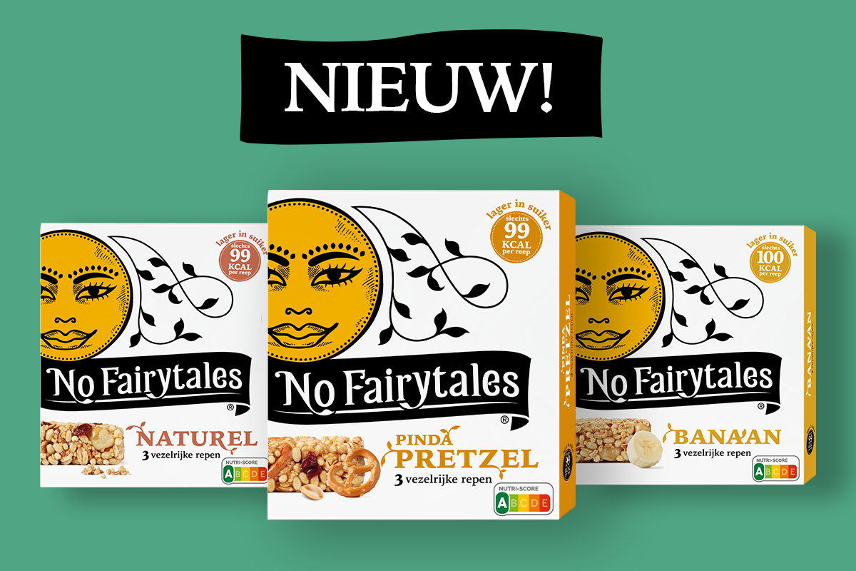 No Fairytales repen (naturel, banaan & pinda pretzel)
