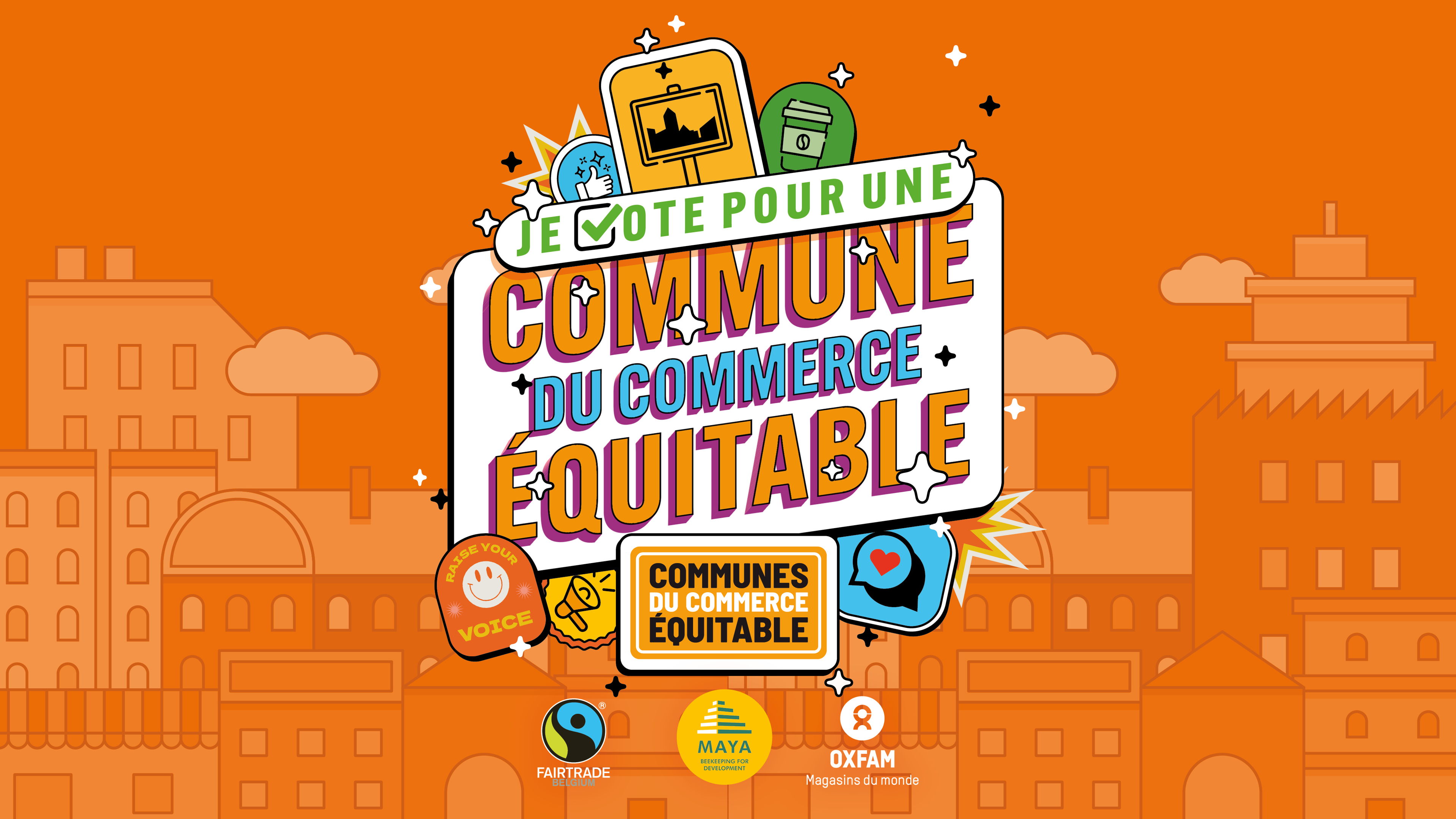 Votez dès aujourd’hui dans plus de 173 communes en Belgique pour que la vôtre devienne/reste une Commune du Commerce Équitable ! 