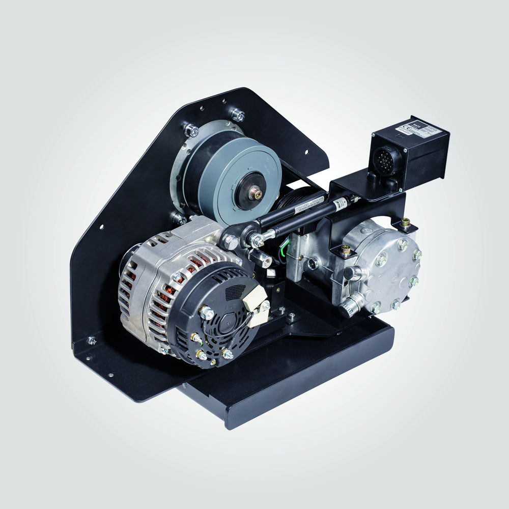 Die 1D81C Aircon APU verbindet einen Dieselmotor mit einem Klimakompressor und einem Generator. Das System eignet sich für Großgeräte, die über längere Zeit im Leerlauf betrieben werden und bietet erhebliche Einsparpotentiale
