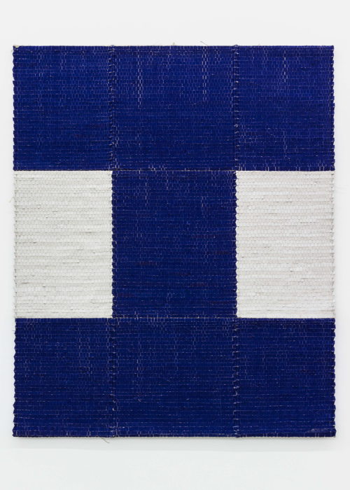 2020, SELICIUS, ACrylic on woven flax, 151 x 121cm, 59 2_5 x 47 3_5 in _1939 . Courtesy Tatjana Pieters