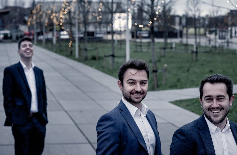 Digita’s founders. From left to right: Wouter Janssens, Tom Haegemans and Lauro Vanderborght. Copyright Digita/Károly Effenberger.
