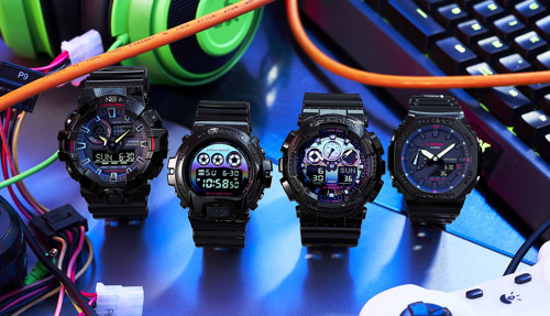 4 relojes con acabado arcoíris de G-SHOCK para lucir en tu próximo streaming
