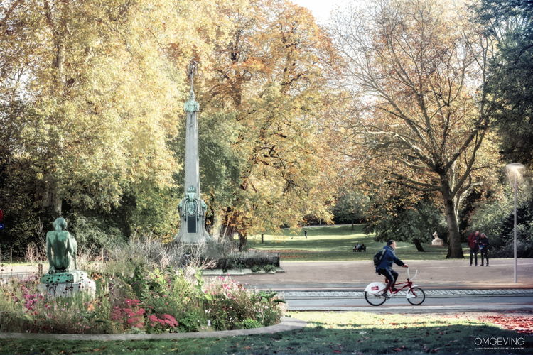 Vernieuwde inkom kant Rubenslei ©OMGEVING