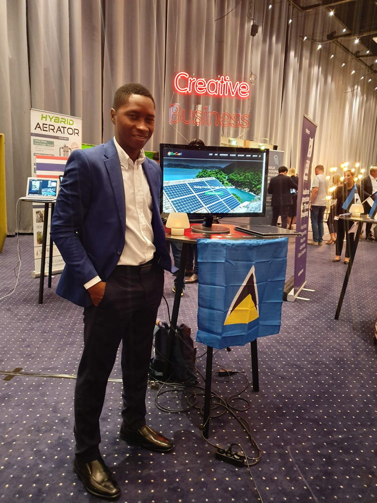 Denell Floirus from Saint Lucia, Founder of EcoCarib.