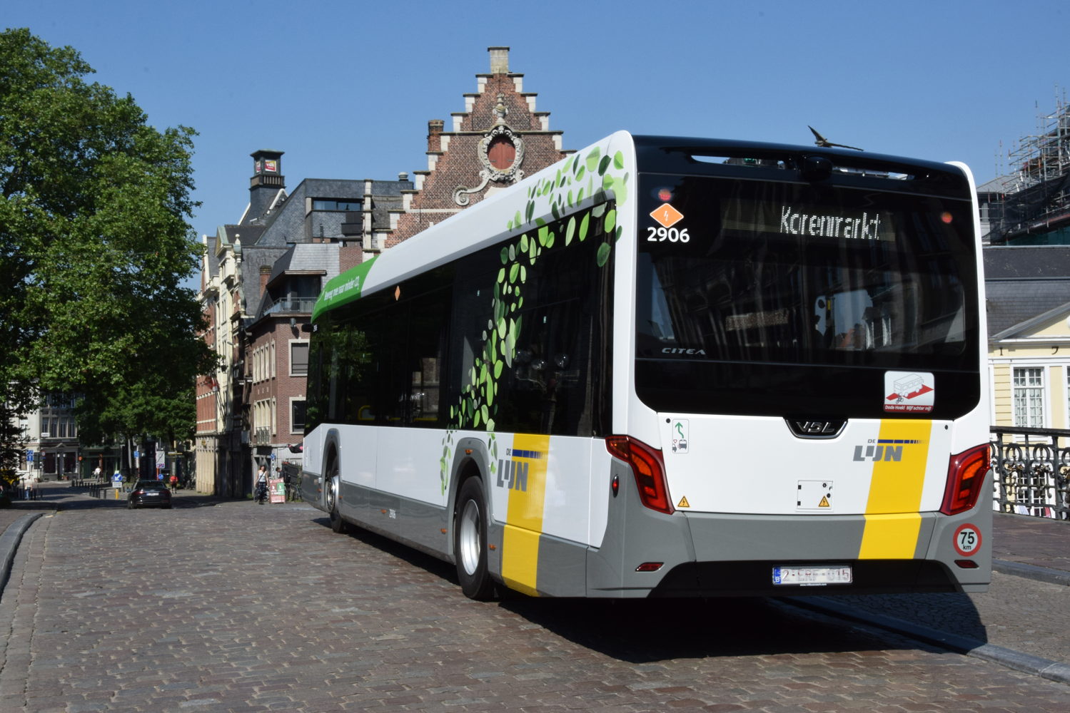 Elektrische bus (VDL) in Gent