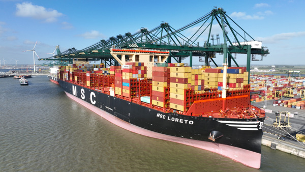 Preview: Port of Antwerp-Bruges verwelkomt grootste containerschip ter wereld