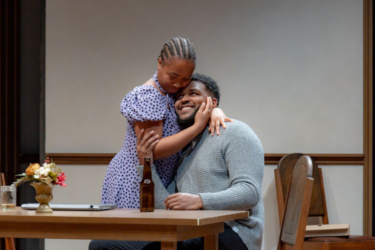 Sia Foryoh and Nathan D. Simmons in Serving Elizabeth by Marcia Johnson / Photo by Peter Pokorny