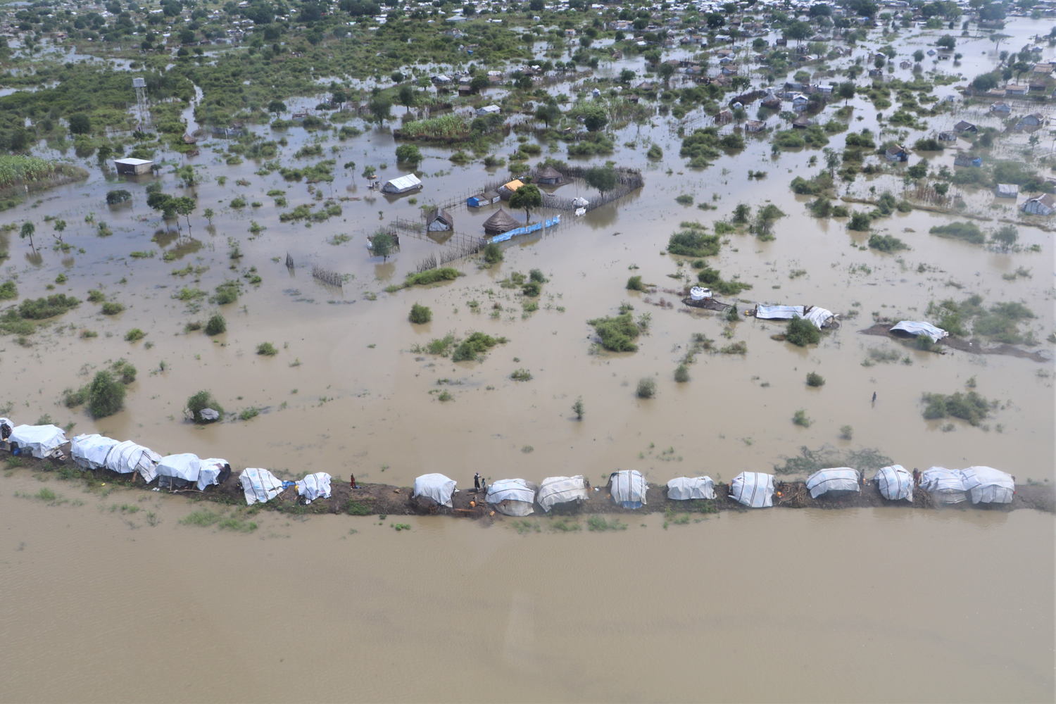 Flooding in the Greater Pibor Administrative Area, South Sudan.