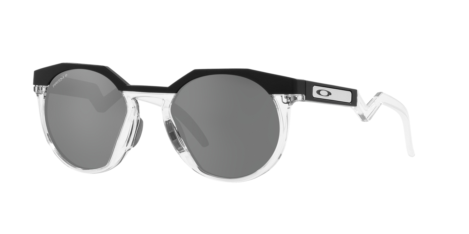 OAKLEY HSTN MATTE BLACK/CLEAR WITH PRIZM BLACK POLARIZED