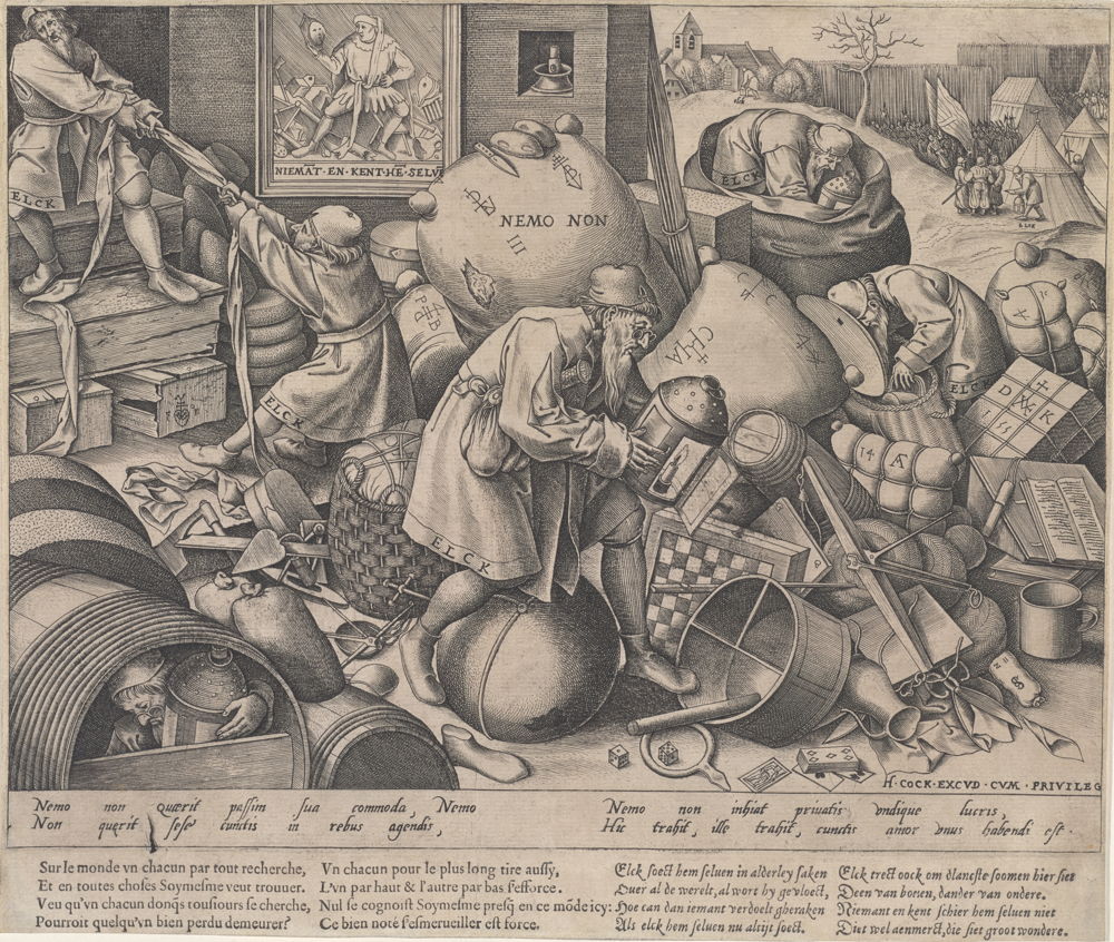 Pieter van der Heyden naar Pieter I Bruegel, Elck, ca. 1558 © KBR