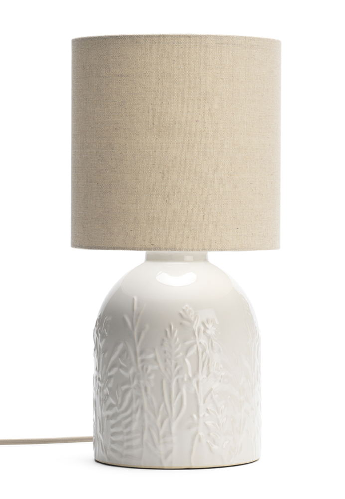 1233656_Habitat Embossed Floral Table Lamp_£35.00