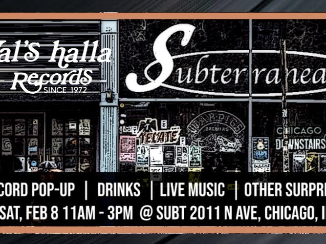 Subterranean and Val’s halla Records Unite for a One-Day-Only Pop-Up Record Store as Part of #SubT30 Anniversary