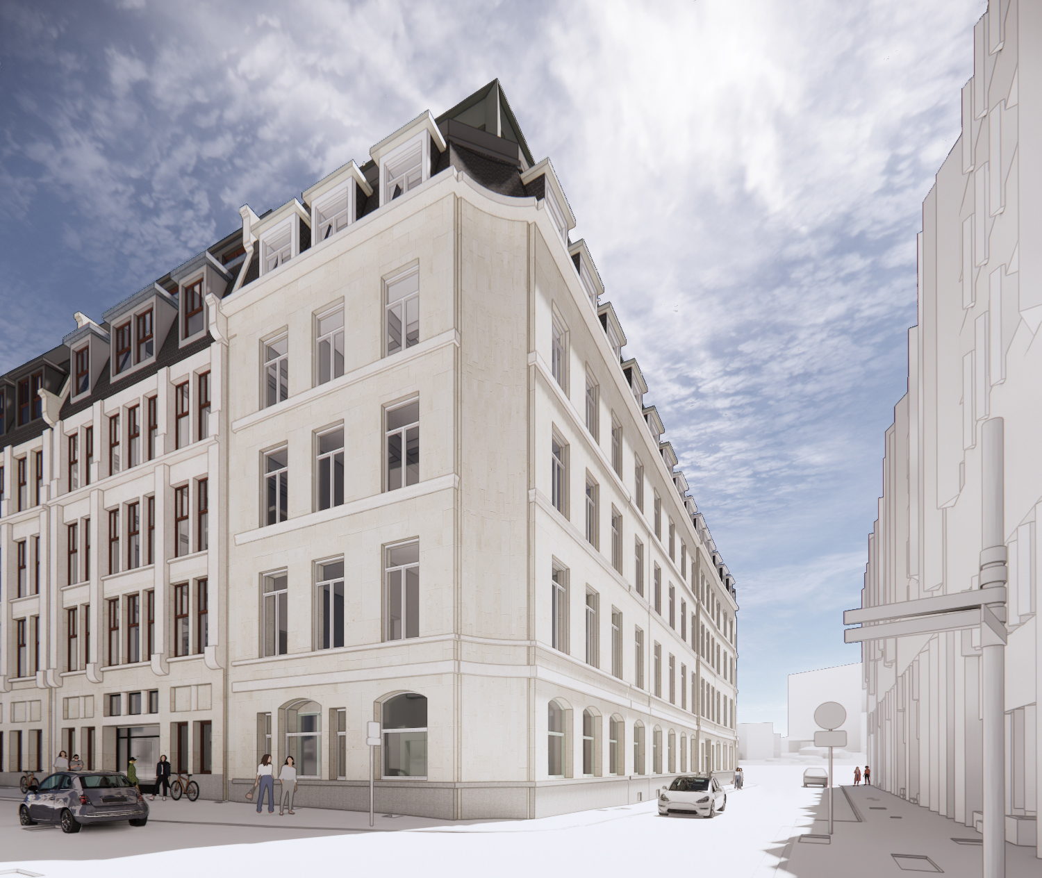 Stedenbouwkundige vergunning voor volledige renovatie en reconversie van het iconische Meyboomgebouw in de Zandstraat