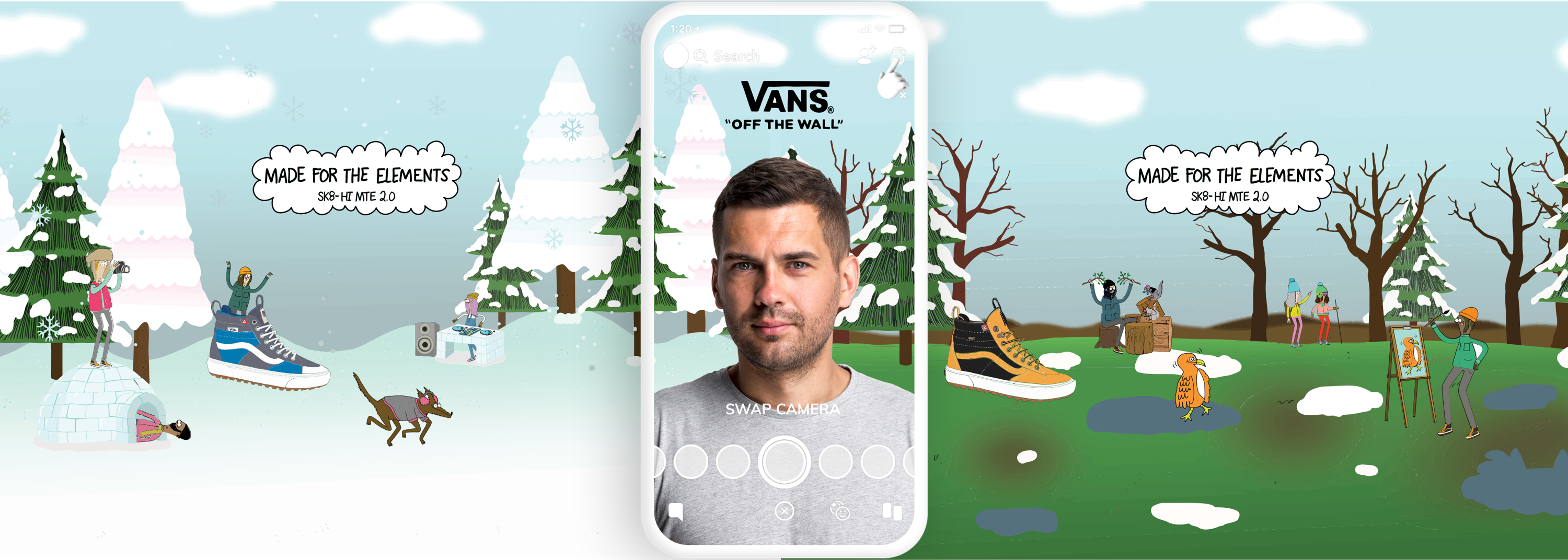Vans, Snapchat and Ogilvy Social.Lab join forces to create an augmented reality experience to launch Vans’ Sk8-Hi MTE 2.0