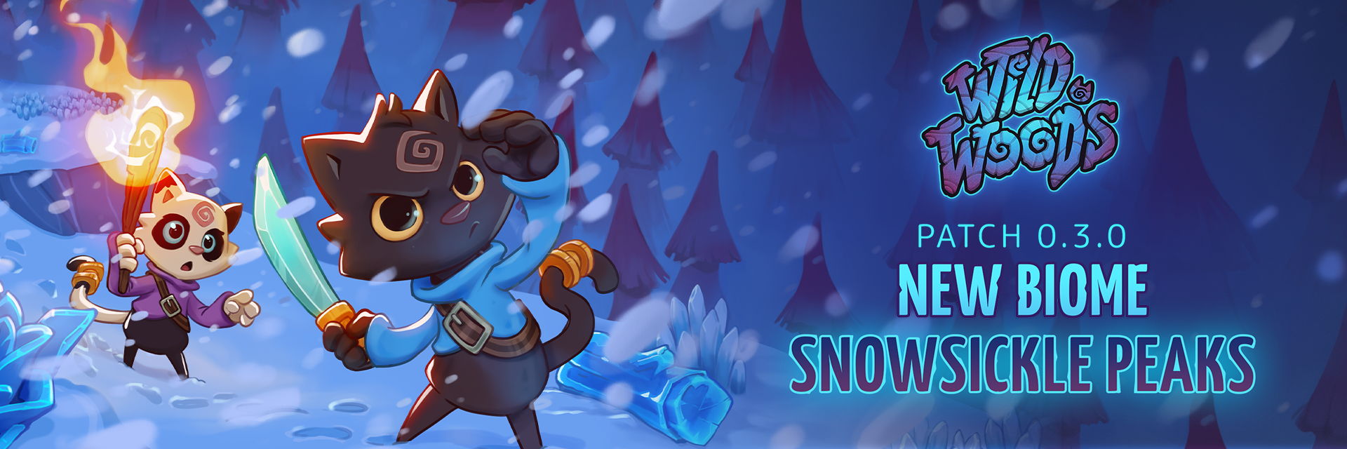 Paws on the Snow: Wild Woods Reveals the Frozen Biome “Snowsickle Peaks”