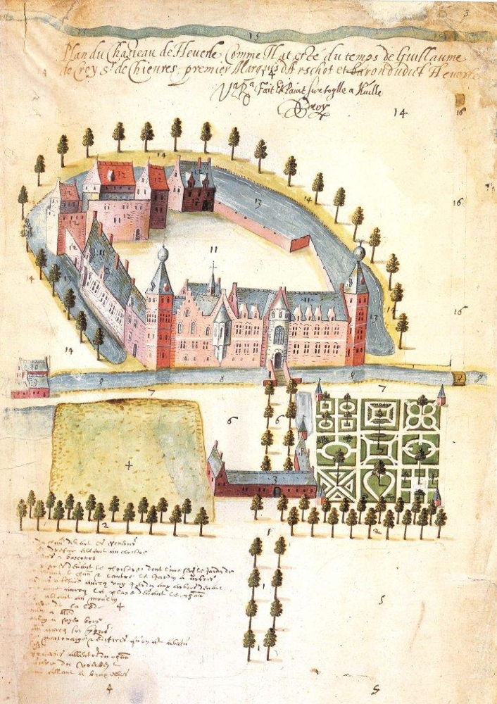 Pierre de Bersacques, Het Kasteel in Heverlee, 1596 © Bruno Vandermeulen - KU Leuven