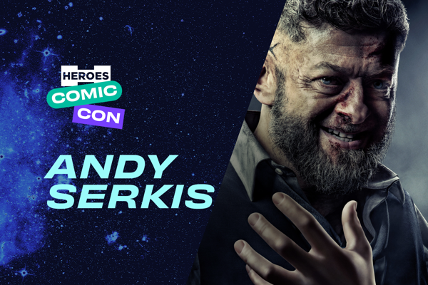 Filmlegende Andy Serkis vervolledigt Heroes Comic Con line-up