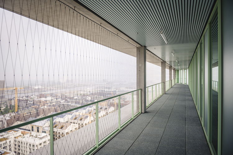 Foto 13 persmap ZNA Cadix: uitzicht op de stad Antwerpen vanop de 16e verdieping van het ziekenhuis (foto: ZNA)