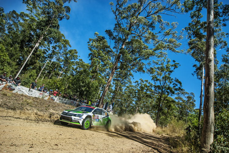 The ŠKODA FABIA R5 of Lappi/Ferm was the fastest car in its class again on Saturday in glorious weather.