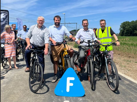 Vlot en veilig fietsen op de F25 tussen Holsbeek en Wilsele 