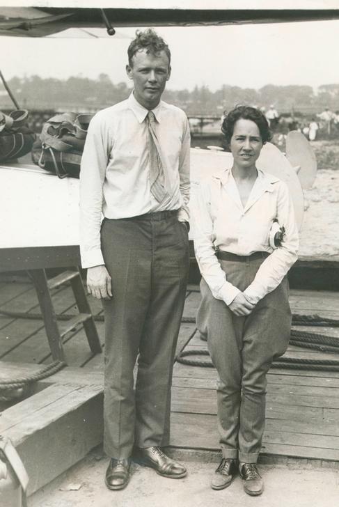 Charles Lindbergh and his wife Anne Morrow Lindbergh. AKG1691430 © akg-images / NordicPhotos