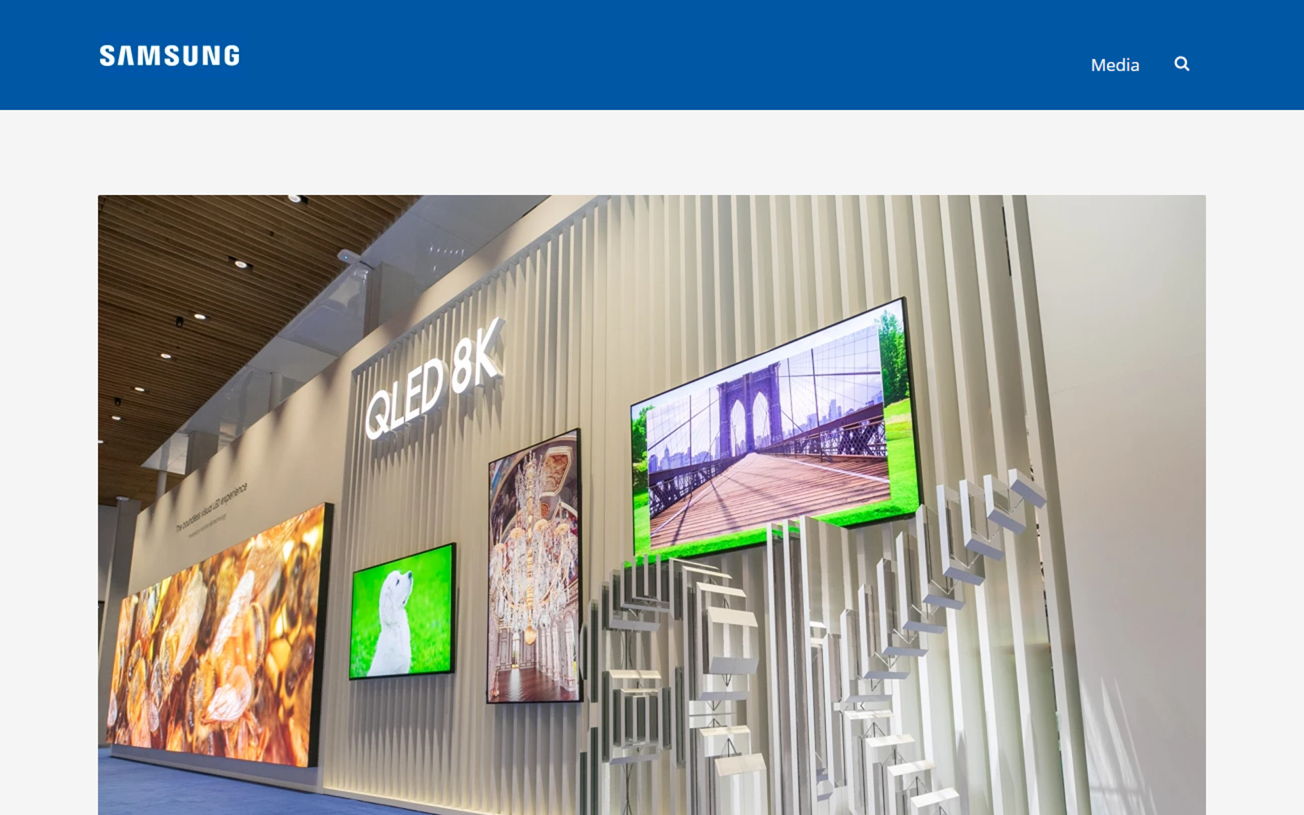 Samsung introduceert ’s werelds eerste 8K QLED signage displays