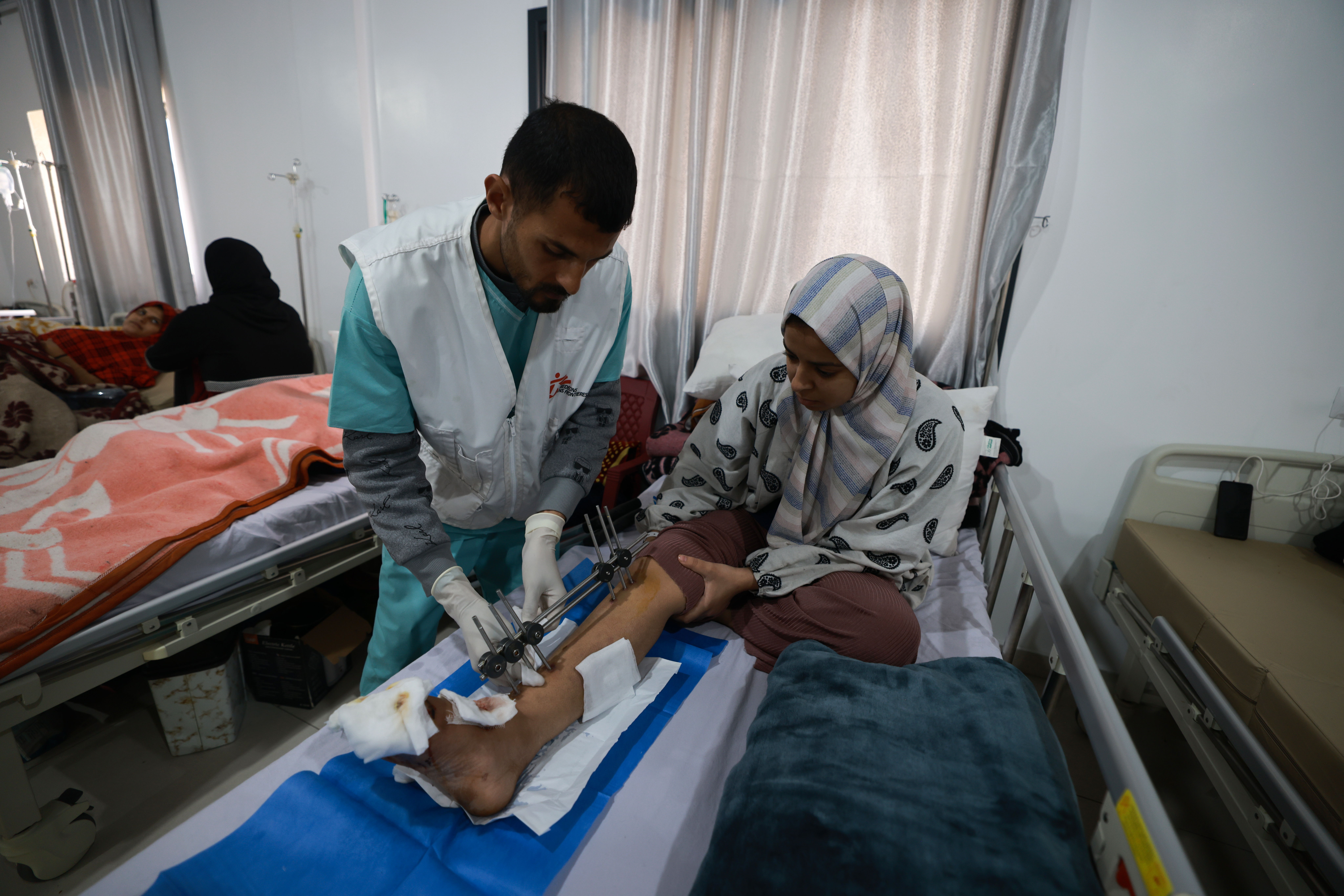 Hospital de campaña Indonesio de Rafah. Enero de 2024.