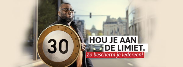VO Citizen & Voice Agency moedigen de Brusselaars aan om minder snel te rijden.