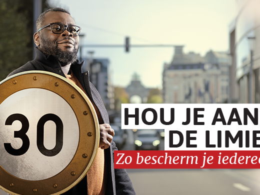 VO Citizen & Voice Agency moedigen de Brusselaars aan om minder snel te rijden.
