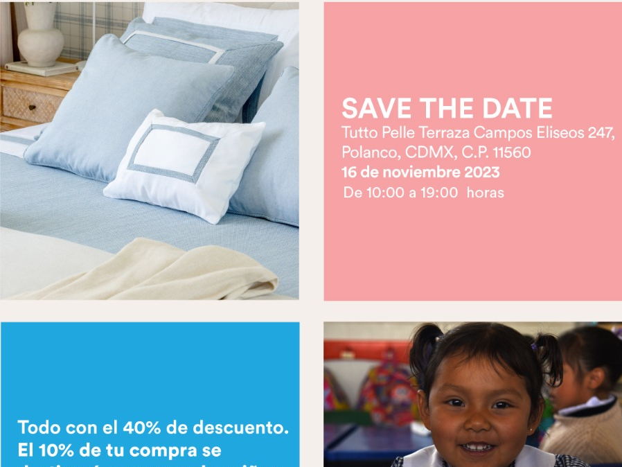 Fundación EDUCA organiza venta benéfica con la reconocida marca de diseño Carmen Borja en pro de la educación de niños y jóvenes de México 