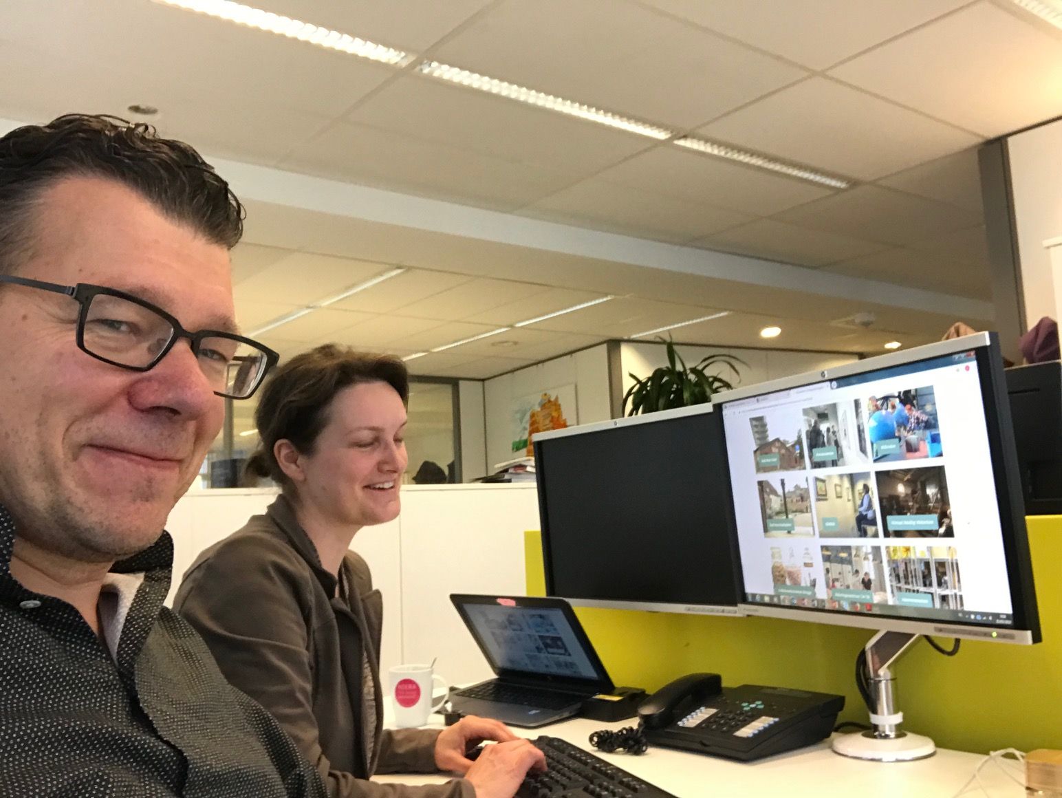 Stef Gits en collega Geneviève