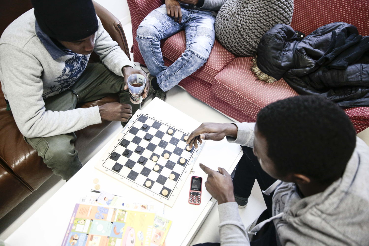 16 January 2018. The activities room in the Pantin centre. Credit 
Antoine Kremer/MSF