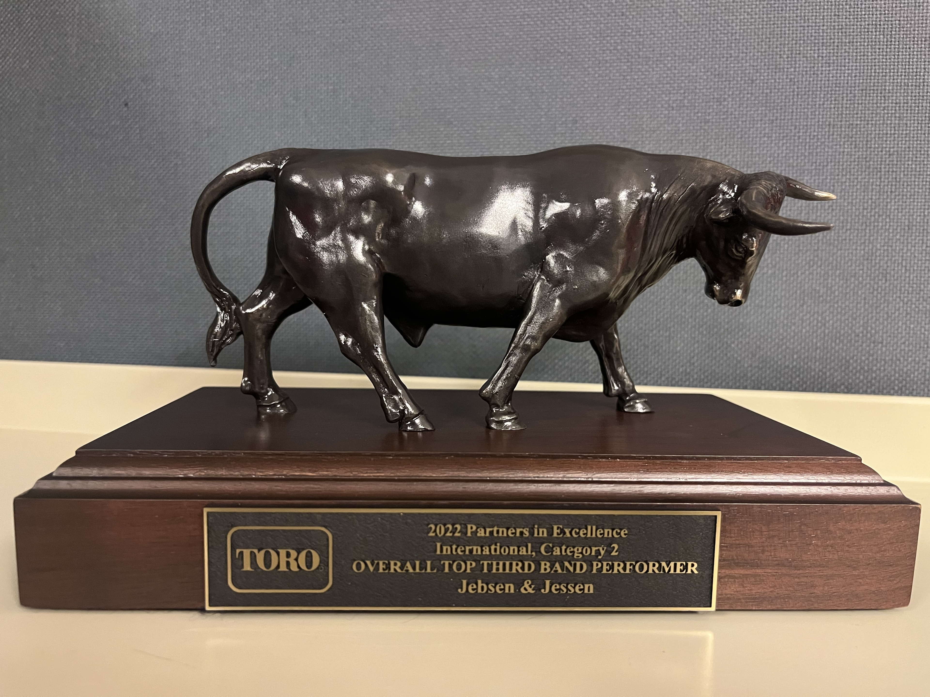 Jebsen & Jessen Technology - Turf & Irrigation Honoured at Toro 2022 Partners in Excellence Awards