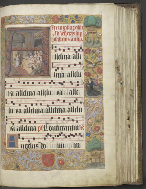 Julianus de Gavere; Juliaan Van Gaver, 1500/1502, Antifonarium van Vorst (deel 3), publiek domein.