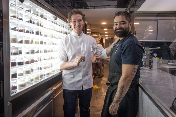 Chefs Vicente Torres y Francisco Ruano en Garum