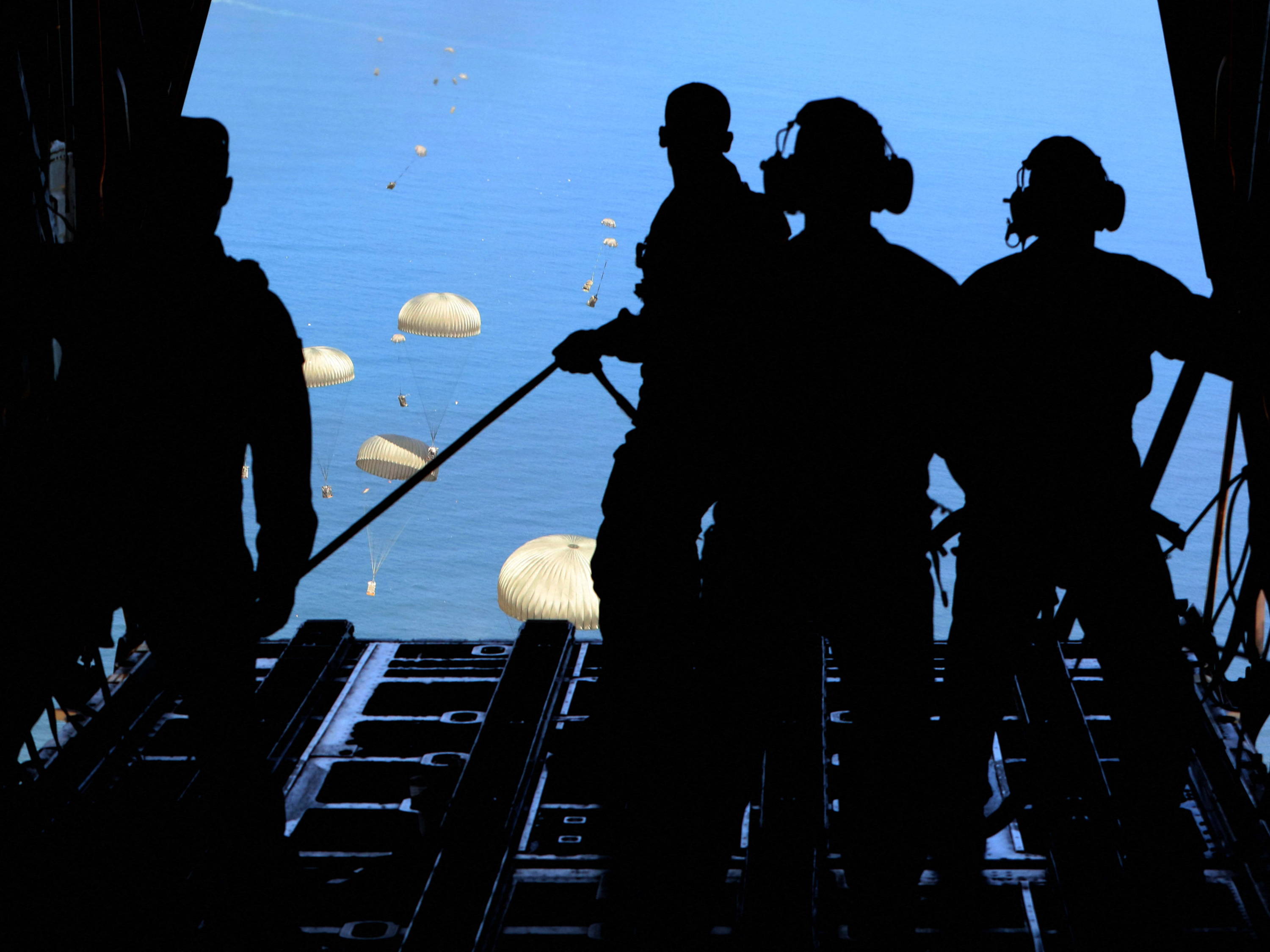Belgium airdrops 15 tonnes of aid supplies into Gaza