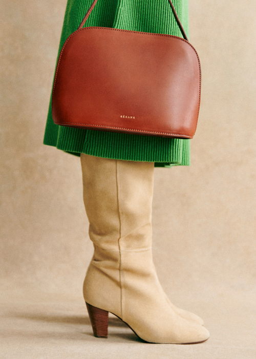 Sézane - Sac VICTOR Cuir Naturel Heritage - 285€