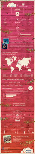 Tomorrowland x Brussels Airlines Infographic
