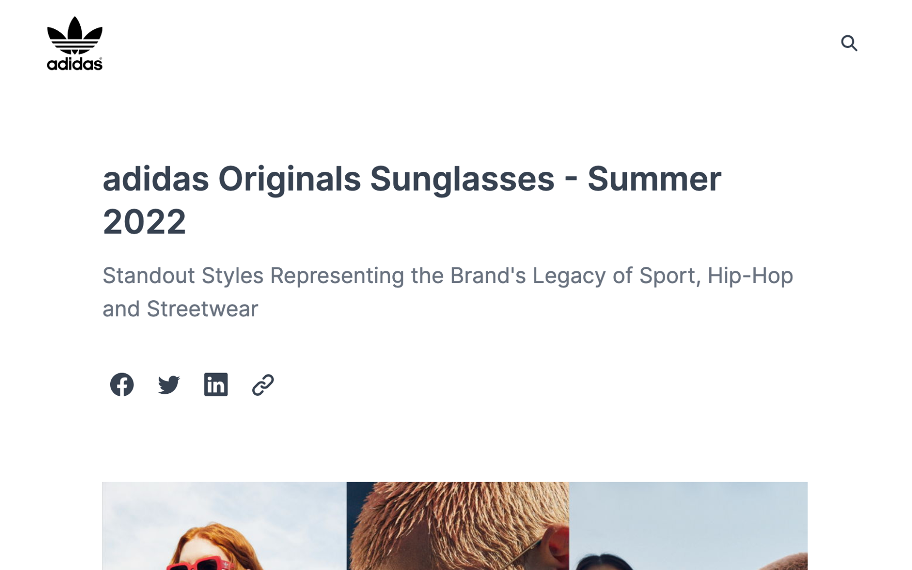 adidas Originals Sunglasses - Summer 2022