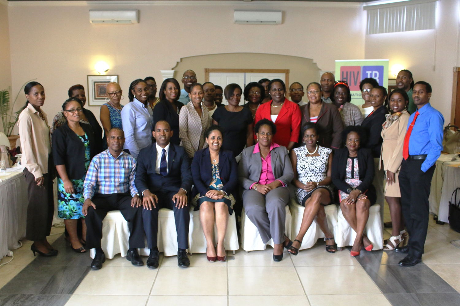 Group photo of participants in the OECS HIV/STI Guidelines Working Group.