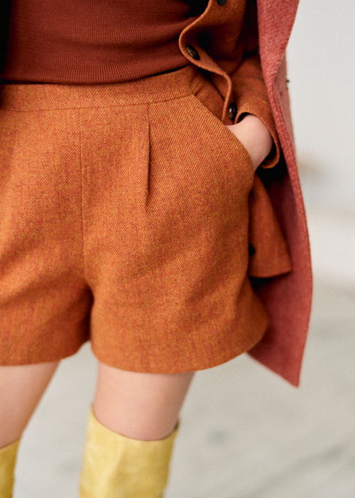 Sézane - Short ISMAEL Tomette orange - 105€