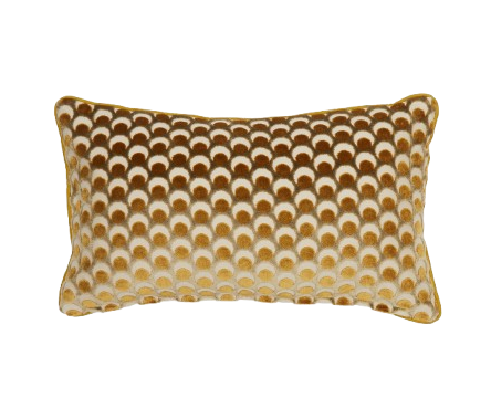 Ottoman Spot 30 x 50cm Cushion - Caramel, £115, by Liberty | www.libertylondon.com