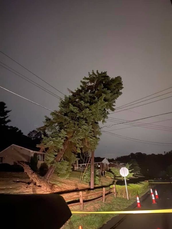 Photo of damage in Shaler, one of the hardest-hit areas during last night’s storm