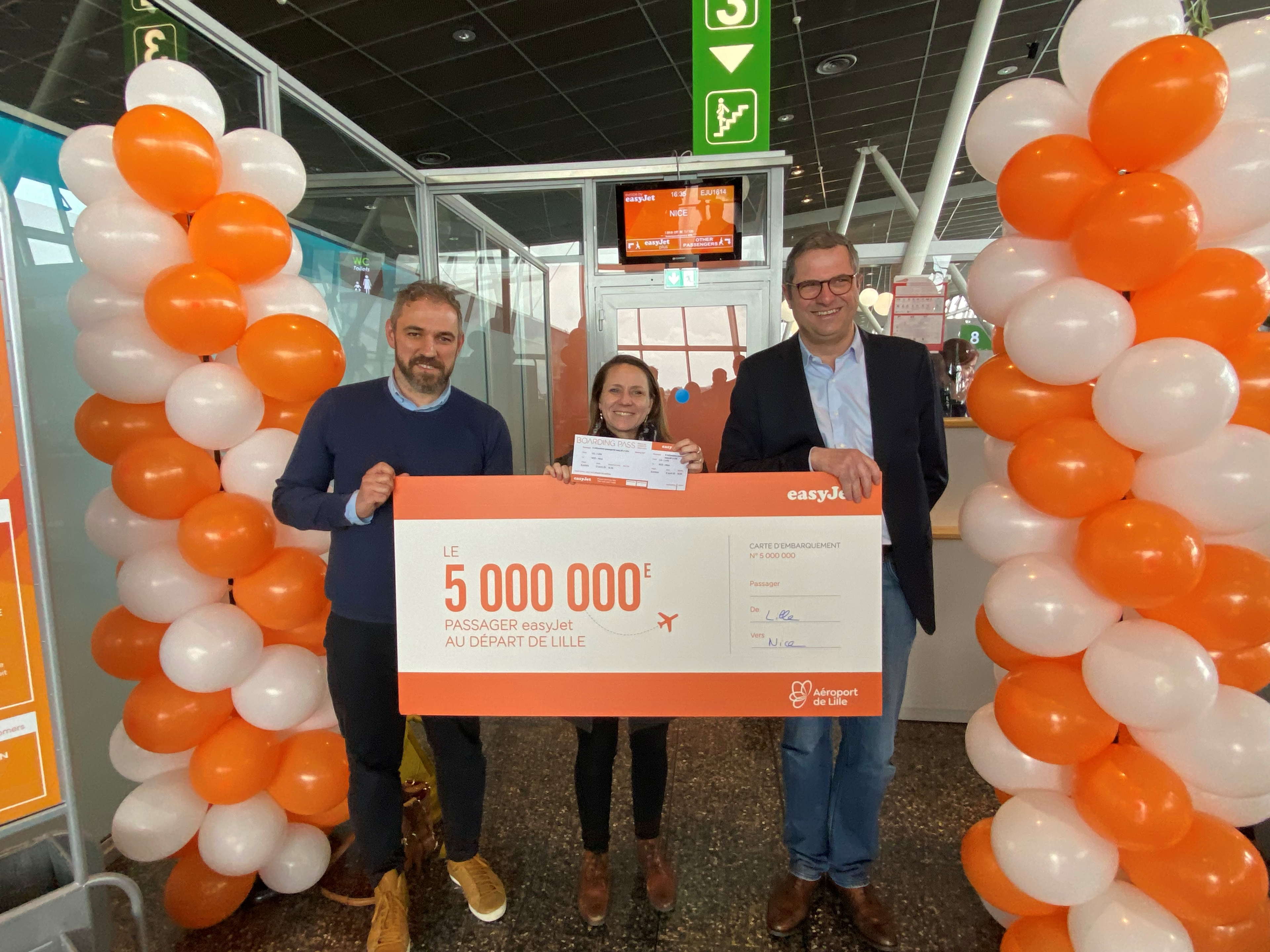 easyJet - 5 millionth passenger