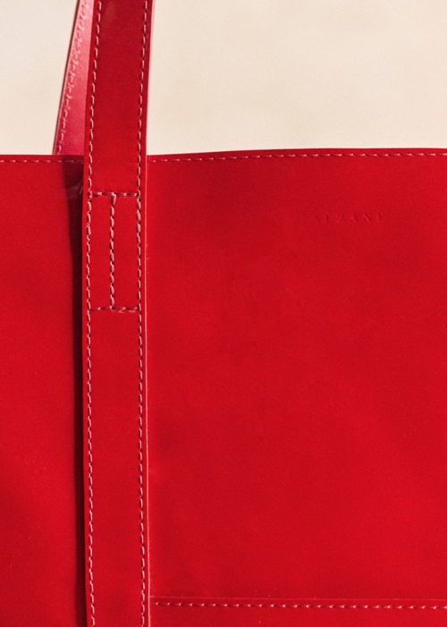 Sézane - LE CABAS Rouge vernis  (1)