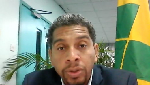 Hon. Camillo Gonsalves – Minister of Finance, Economic Planning, Sustainable Development and Information Technology of St. Vincent and the Grenadines – delivers the Keynote address to the Blue Economy Investors Roundtable - Official Side Event of the OECS Sustainable Development Movement (SDM 2020).