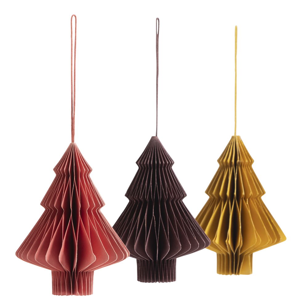Habitat Pack of 3 Hanging Paper Christmas Tree Decorations, £6