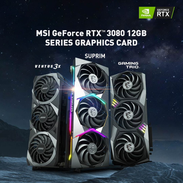 Preview: MSI enthüllt NVIDIA® GeForce RTXTM 3080 12G Custom-Karten