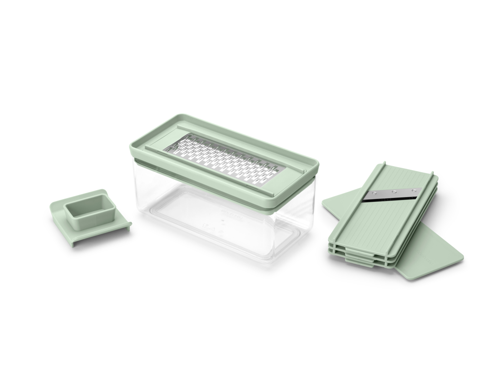 Tasty+ Slicer and Grater Set - Jade Green - 8710755145469 Brabantia_6_NR-41061
